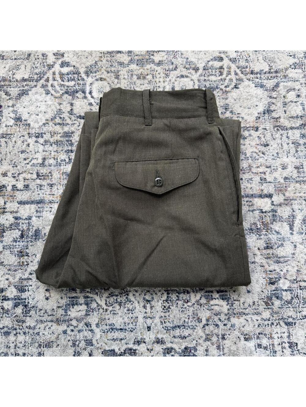 True Vintage Olive Green Wide Leg Pants